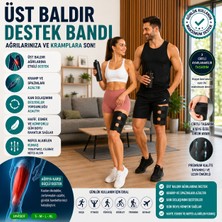Baffhome Üst Baldır Destek Bandı Ayarlanabilir 3 Cırtlı Kompresyon Bandajı - Spor, Kas ve Uyluk Desteği