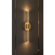 Backhome Bubbleflux Medium 40 cm Modern Tasarım LED Aplik - Duvar Lambası - Gold -  Elektrikli - Günışığı
