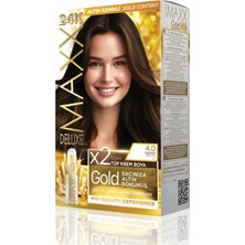 Maxx Deluxe Golden Beauty Set Saç Boyası 4.0 Kahve