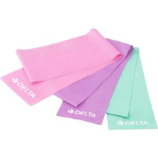 Delta 3 Lü Pilates Bandı Plates Egzersiz Direnç Lastiği Seti Ypm 244