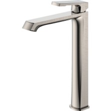 Romena Valtemo Valentini Brushed Nickel Çanak Lavabo Bataryası