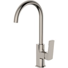 Romena Valtemo Valentini Brushed Nickel Mutfak Eviye Bataryası