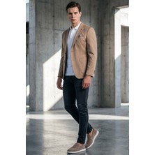 İmza Camel 6 Drop Slim Fit Pamuklu Ceket 1002260126