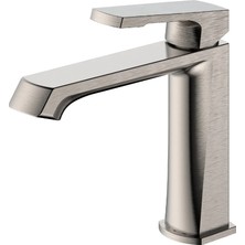 Romena Valtemo Valentini Brushed Nickel Lavabo Bataryası Ayarlanabilir Perlatörlü
