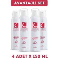 Caldion Kadın Sprey Deodorant 150 ml x 4’lü Paket – Çiçeksi Koku, Uzun Süre Kalıcı ve Ferahlatıcı Etki