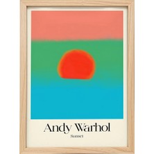 Kaynock Andy Warhol Sunset 5, Modern, Contemporary Art, Sanat, Poster Tablo Dijital Tasarım Tablo