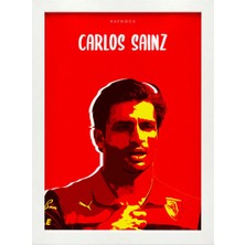 Kaynock Carlos Sainz, Scuderia Ferrari, Formula 1 Poster Tablo