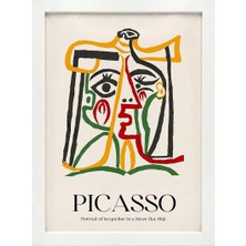 Kaynock Picasso 3, Modern, Contemporary Art, Sanat, Dijital Tasarım Tablo Beyaz Çerçeve