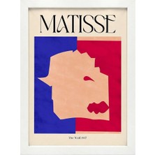 Kaynock Matisse 14, Henri Matisse, Modern, Contemporary Art, Sanat, Dijital Tasarım Tablo Beyaz Çerçeve