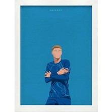 Kaynock Palmer, Gol Sevinci, Futbol, Tablo Beyaz Çerçeve