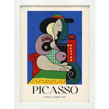 Kaynock Picasso 6, Modern, Contemporary Art, Sanat, Dijital Tasarım Tablo Beyaz Çerçeve