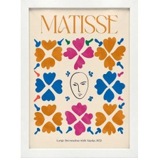 Kaynock Matisse 19, Henri Matisse, Modern, Contemporary Art, Sanat, Dijital Tasarım Tablo Beyaz Çerçeve