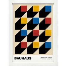 Kaynock Bauhaus 8, Modern, Contemporary Art, Sanat, Poster Tablo Dijital Tasarım Tablo Beyaz Çerçeve