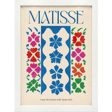 Kaynock Matisse 18, Henri Matisse, Modern, Contemporary Art, Sanat, Dijital Tasarım Tablo Beyaz Çerçeve