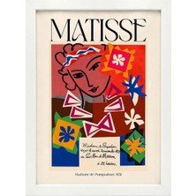 Kaynock Matisse 9, Henri Matisse, Modern, Contemporary Art, Sanat, Dijital Tasarım Tablo Beyaz Çerçeve
