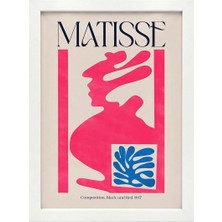 Kaynock Matisse 16, Henri Matisse, Modern, Contemporary Art, Sanat, Dijital Tasarım Tablo Beyaz Çerçeve