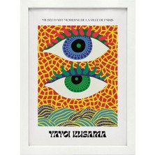 Kaynock Yayoi Kusama 4, Modern, Contemporary Art, Sanat, Poster Tablo Dijital Tasarım Tablo Siyah Çerçeve