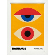 Kaynock Bauhaus 1, Modern, Contemporary Art, Sanat, Poster Tablo Dijital Tasarım Tablo Beyaz Çerçeve
