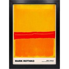 Kaynock Mark Rothko No.5/no.22, Modern, Contemporary Art, Sanat, Tablo Dijital Tasarım Tablo Siyah Çerçeve