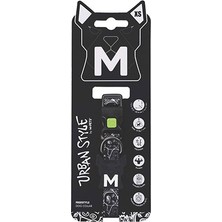 M-Pets Urban Style Freestyle Köpek Boyun Tasması Siyaz Beyaz Xsmall 15,2-25,4 cm