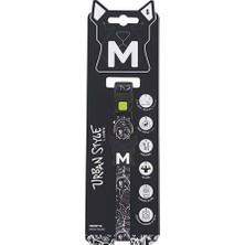 M-Pets Urban Style Freestyle Köpek Boyun Tasması Siyaz Beyaz Small 22,9X35,6 cm