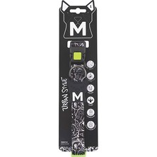M-Pets Urban Style Freestyle Köpek Boyun Tasması Siyaz Beyaz Large 38,1X66 cm