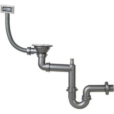 Teka Franke S-701-KYG Büyük Kafa Yuvarlak Taşmalı Uzun Vidalı Evye Sifon Takımı