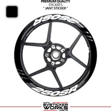 Sv Sticker Works Cfmoto 250SR Geniş Jant Kaplama Sticker Etiket Modeli 16LI Set Sticker Yüksek Kalite