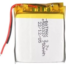 EstoreBox 503337 3.7V 750MAH Lityum Polimer (Li-Po) Batarya Ciklet Pil