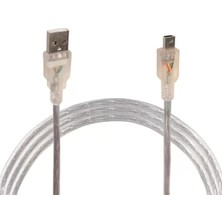 EstoreBox Ipod Şarj Aleti Kablosu 5 Pin Geniş 1.5 Metre Şeffaf