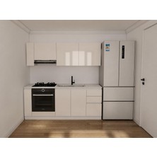 MasifMarket 200 cm Beyaz Tezgahsız Hazır Mutfak