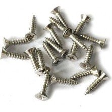Marsilyan Nikel 1000 Adet Klips Vidası 2,2x7,5 mm Yhb - Konik Başlı Kutu, Sandık, Ayak, Askı,  Mini Vida
