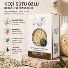 Moon Angel Kabak Lifli Sabun Keçi Sütü Özlü Temizleyici ve Nemlendirici Cilt Bakım Sabunu