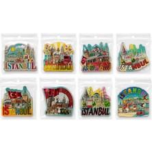 Marsilyan Istanbul Temalı Silikon Buzdolapı Süsü Magnet 7,5*7,5