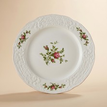 Karaca Vintage Rose Servis Tabağı 26 cm Krem