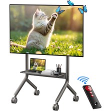 NB Ergonomic North Bayou P150 75-90" Yükseklik Ayarlı Profesyonel Kumandalı Motorlu Hareketli Tv Standı