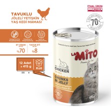 La Mito Jöleli Tavuklu Yaş Kedi Maması 415GR x 12 Adet