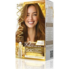 Maxx Deluxe Golden Beauty Set Saç Boyası 7.3 Fındık Kabuğu