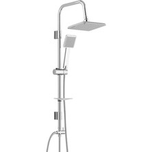 EstoreBox Tema 53260 Rain-Quadro-Pratik 1f Tepe Duş Seti