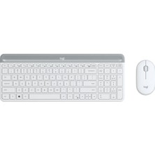 EstoreBox Logitech MK470 Beyaz, 920-009436, Kablosuz, Türkçe Q, Klavye Mouse Set