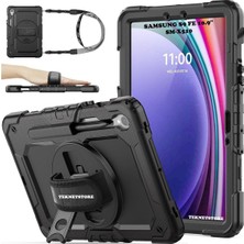 TekNetStore Galaxy Tab S9 FE/S10 FE/S10 Lite 10.9 Tablet Kılıfı S Pen Bölmeli Askılı Tank Silikon Yüksek Koruma