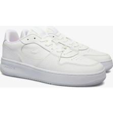 Lacoste L001 Leather Mens Sneaker Hakiki Deri Erkek Günlük Spor Ayakkabı Beyaz