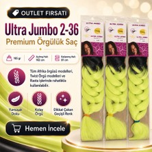 Ethab Ticaret 3 Paket / Afrika Örgüsü ve Rasta Için Sentetik Ombreli Saç 2/36
