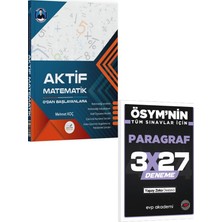 Anla Kazan Yayınları Aktif Öğrenme 2027  Tyt Aktif Matematik 0 Dan Başlayanlara+Evp Akademi 3X27 Paragraf Deneme