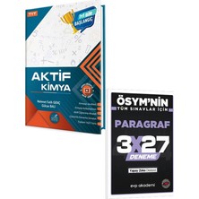 Anla Kazan Yayınları 2027 Aktif Öğrenme 2027 Tyt Aktif Kimya 0 Dan Başlayanlara+Evp Akademi 3X27 Paragraf Deneme
