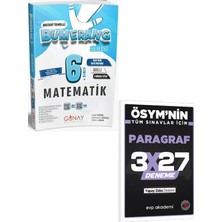 Anla Kazan Yayınları Günay 2027 6. Sınıf Matematik Etkinlikli Bumerang Serisi+Evp Akademi 3X27 Paragraf Deneme