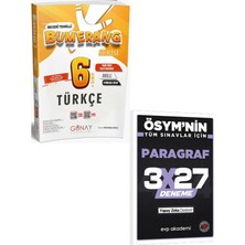 Anla Kazan Yayınları Günay 2027 6. Sınıf Türkçe Etkinlikli Bumerang Serisi+Evp Akademi 3X27 Paragraf Deneme