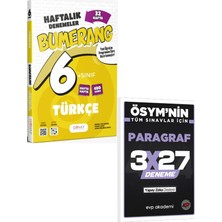 Anla Kazan Yayınları Günay 2027 6. Sınıf Türkçe Bumerang 32 Haftalık Denemeleri+Evp Akademi 3X27 Paragraf Deneme