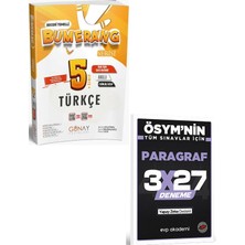 Anla Kazan Yayınları Günay 2027 5. Sınıf Türkçe Etkinlikli Bumerang Serisi+Evp Akademi 3X27 Paragraf Deneme