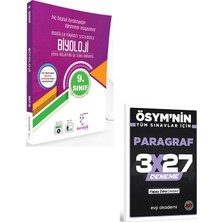 Anla Kazan Yayınları Karekök 2027 9. Sınıf Biyoloji Mps Konu Anlatımı ve Soru Bankası+Evp Akademi 3X27 Paragraf Deneme